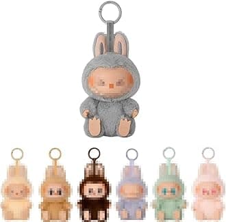 DDFFLabubu Doll, La-bubu Cuddly Toy Keychains, Labubu Plush Doll, La-bubu Figures, Cuddly Toy Pendant, Collectible Figures, Birthday Gift