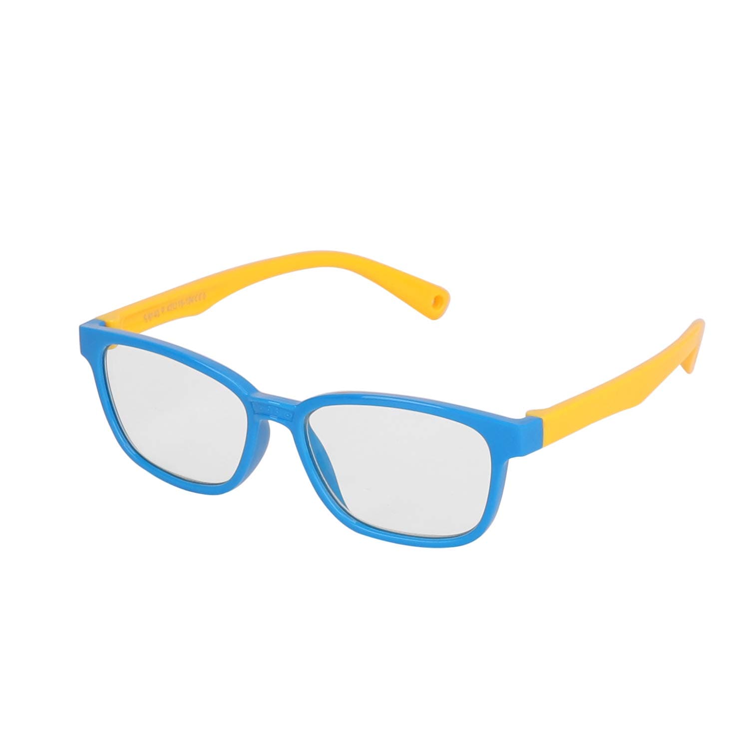 JINTNKids Blue Light Blocking Glasses Clear Silicone Frame Computer Gaming Glasses Anti Eyestrain Lens Flat Eyeglasses Eyes Protection Anti Headache UV Anti Radiation for Children with Case