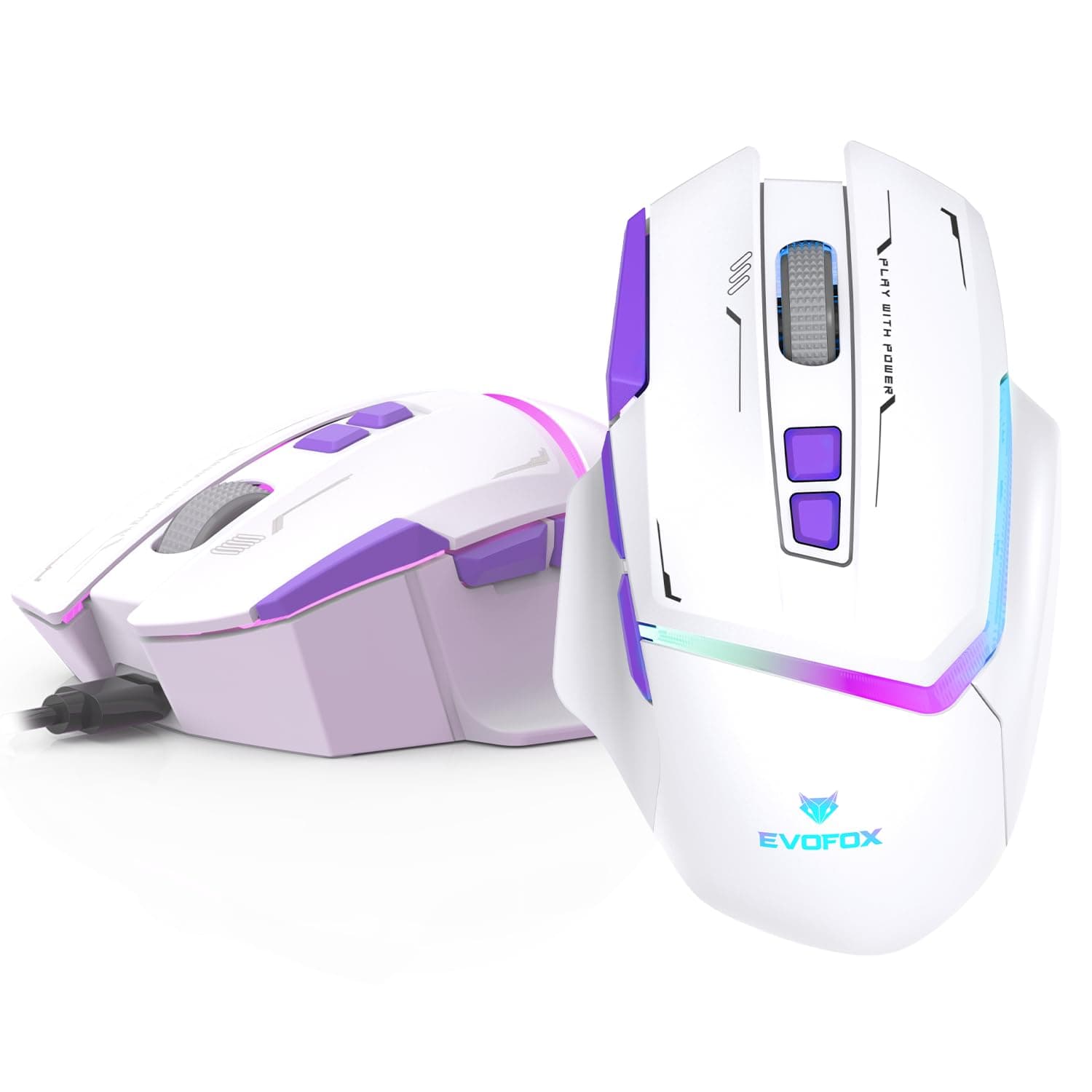 EvoFox Performance Series Banshee Rechargeable Wireless Gaming Mouse (2.4G+BT+Wired), Hyper Connect-Pixart3325 Sensor, Upto 1000Hz Polling Rate & 10000DPI,8 Programmable Buttons,Comprehensive Software
