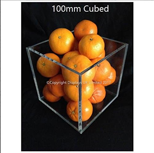 Perspex Acrylic Display Cube/Container - 100mm Cubed