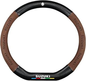 Car Steering Wheel Cover for Suzuki Jimny 5 Doors 2023-2025, Anti-Slip Steering Wheel Protector Breathable Leather Car Interior Accessories,D