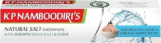 K.P. NAMBOODIRI'S Herbal White Natural Salt Rock Salt - Induppu Toothpaste - 150 Gram (2 Pack 300 Gram)