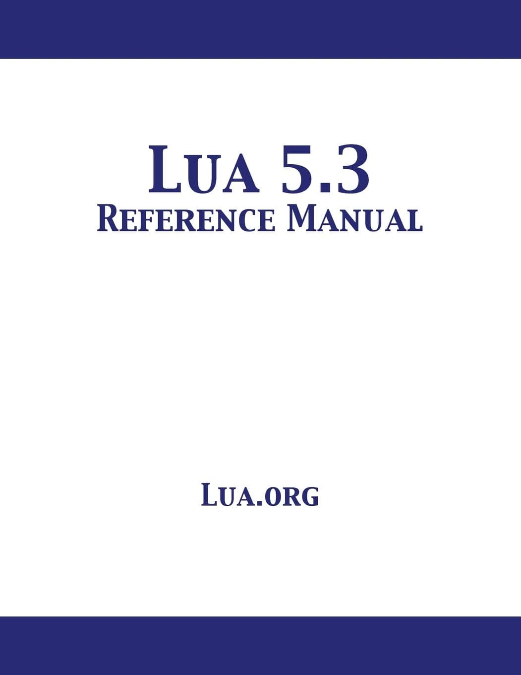 - Lua 5.3 Reference Manual