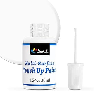 DWIL White Touch Up Paint - Multi Surface Touch Up Paint Pen, Scratch Repair for Wall, Door, Cabinets, Wood, Furniture, 1.5 Fl Oz (Semi Gloss, White)