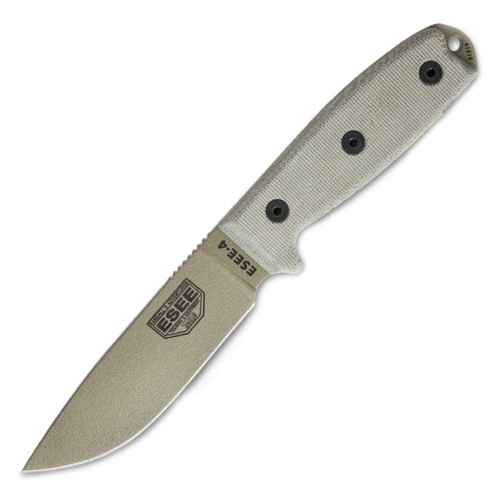 4P-MB Fixed Blade Knife w/Handles, Molded Sheath, and Molle Back