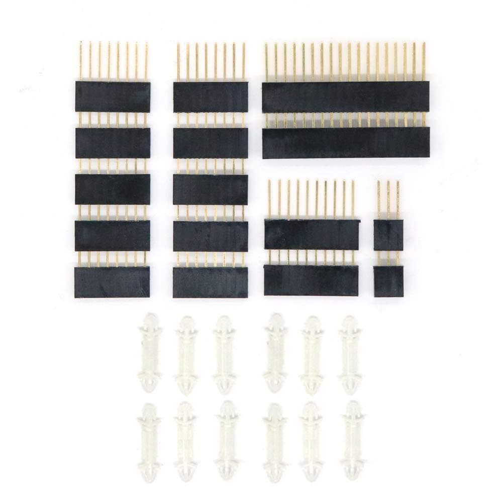 Treedix2 Sets of Stacking Headers Pins Kit Stackable Female Headers Compatible with Arduino Mega 2560(28pcs in Total)