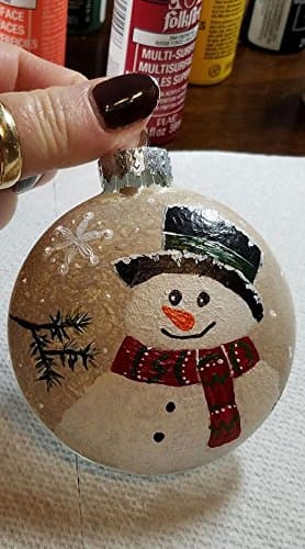 Painted Snowman Christmas Ornament