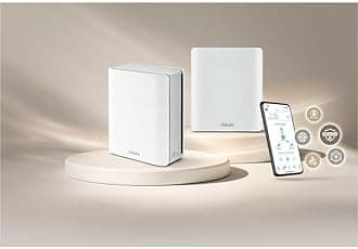 ASUS ZenWiFi BT8 Tri-Band WiFi 7 Mesh, 14 Gbps, 5900 m² (Pack of 2), Dual 2.5G Ports, Safety and Parental Control Included, Smart Home Master SSIDs, 4G & 5G Mobile Tethering