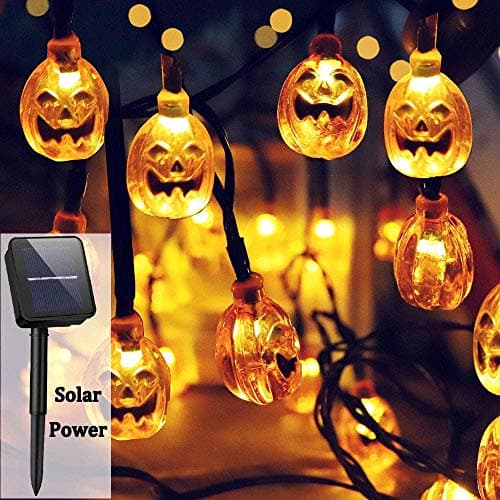 3 Pack Halloween String Lights, 9.8ft Total 60 LED Battery Operated Halloween Light, Orange Pumpkin, Purple Bat, Purple Spider Outdoor Decoration Lights for Halloween Decorations Outdoor Indoor