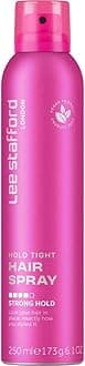 Lee Stafford Hairspray | Hold Tight Hair Spray - Strong Long Lasting Hold Styling Spray, All Day Control, Anti Frizz, Adds Shine & Gloss, Volumizing, for Men & Women, 250 ml