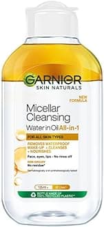 Skin Naturals, Cleansing Water for Waterproof Makeup, Nourishing Formula, Micellar Oil-Infused Cleansing Water, 125ml