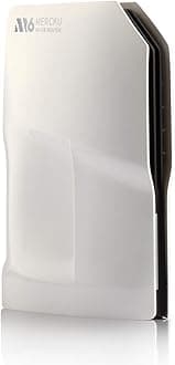 Mercku M6 Wi-Fi 6 Router for Wireless Internet Mesh Wi-Fi System 1 Pack up to 3,000 Sq.Ft. Can Add More Units to Form a Mesh Wi-Fi System, Dual-Band Gigabit Router, App Control, AX1800, Pearl White