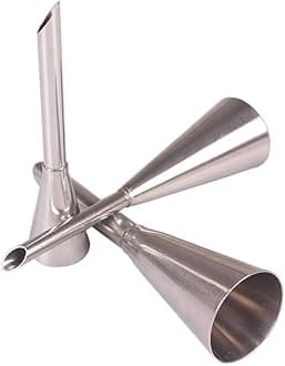Cream Icing Piping Nozzle, 3pcs Stainless Steel Puff Piping Nozzle Tip Pastry Cake Baking Sugar Craft Decorating Tools