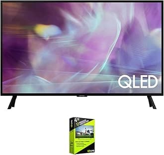 SAMSUNG QN32Q60AA 32 Inch QLED HDR 4K UHD Smart TV Bundle with Premium 4 YR CPS Enhanced Protection Pack
