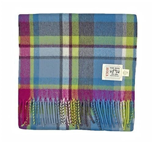 Avoca Pure Wool Scarf - Pale Blue