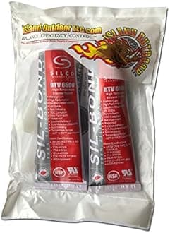 RTV 6500 Sil-Bond 2.8 fl.oz High Temperature Silicone Adhesive, Red (2)