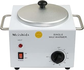 Professional Wax Warmer, Single Pot Electric Wax Melt Heater, Beauty Machine for Body Hair Removal, Aluminum Wax Heater for Home and Spa Use