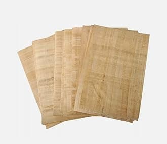 Real papyrus paper, Set of Egyptian Papyrus 8x12 inches (20x30 cm) for Art Projects, printer paper, History subject at School, And Ancient Alphabets Papers Sheets, By Maria stores. (25 Papyrus sheets)