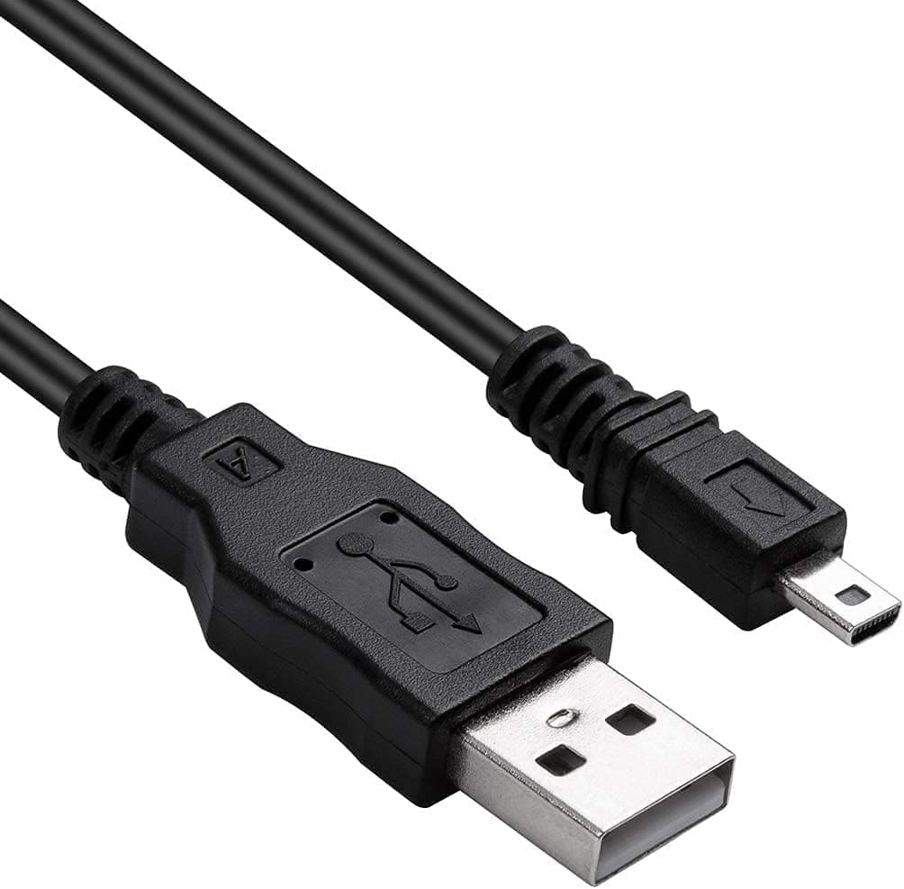 DragonTrading Replacement USB Data Transfer and Charging Cable – Compatible with Panasonic Lumix DMC-TZ15, TZ11, TZ8, TZ5, TZ4, TZ3, TZ2, TZ1, TS25, TS20 Cameras