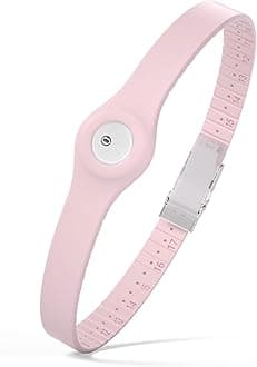 Divoti CGM Continuous Glucose Monitor Sensor Cover Armband Compatible with Freestyle Libre 3, Trim-to-fit Adjustability - Baby Pink