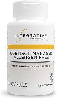 Integrative Therapeutics Cortisol Manager Allergen Free - Adrenal Health Support Supplement for Healthy Stress Response* - Vegan, Non-Dairy & Gluten-Free - 30 Capsules (15 Servings)