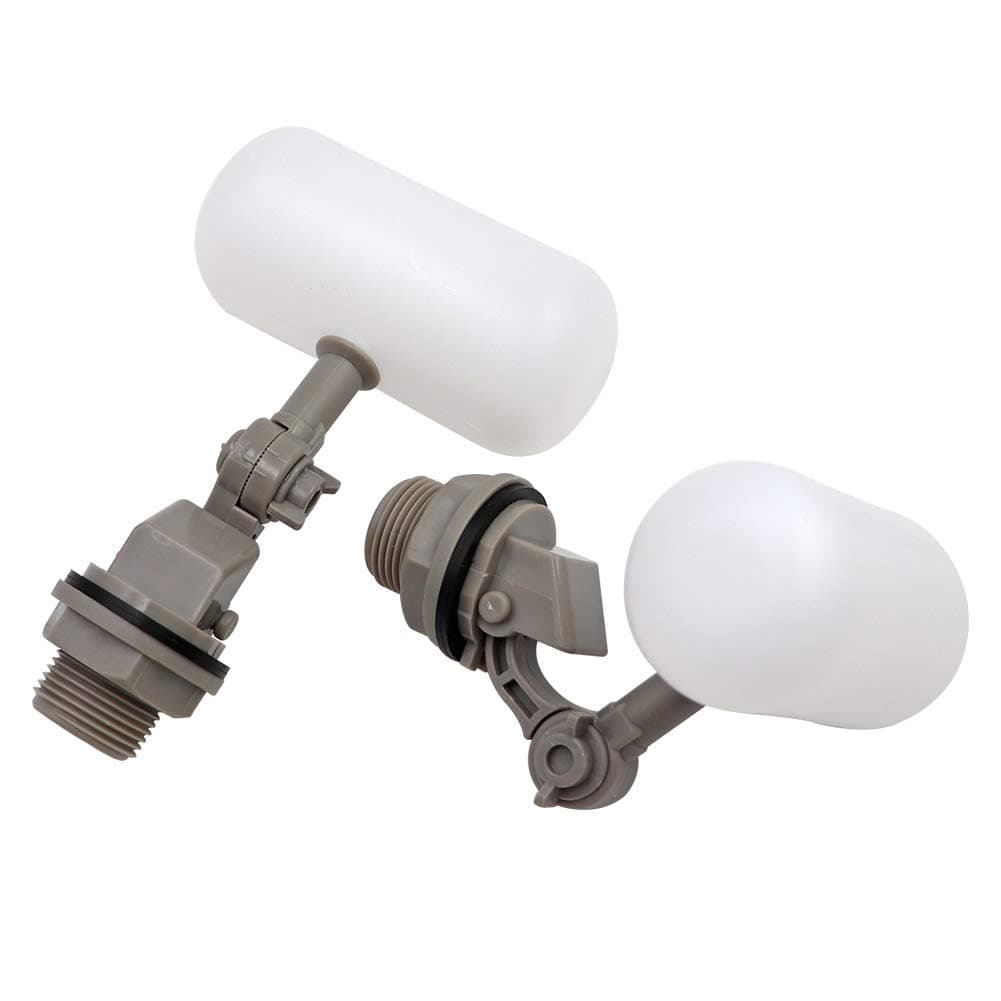 2 Pcs Float Valve 1/2 or 3/4 Water Float Valve with Adjustable Arm Automatic Fill for Livestock Water Tank Fountains (3/4 Inch)