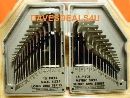 30 Piece Hex Key Set with Molded Case