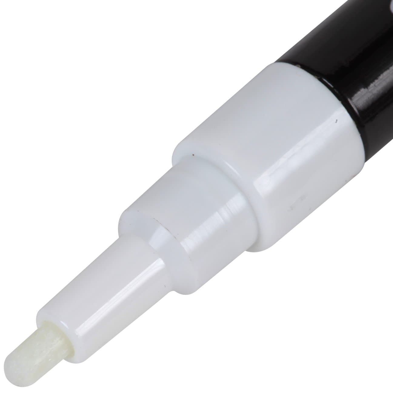 SuperChalks White Liquid Chalk Marker Pen - 3mm Fine Tip - ONLY Suitable for Non Porous Surfaces