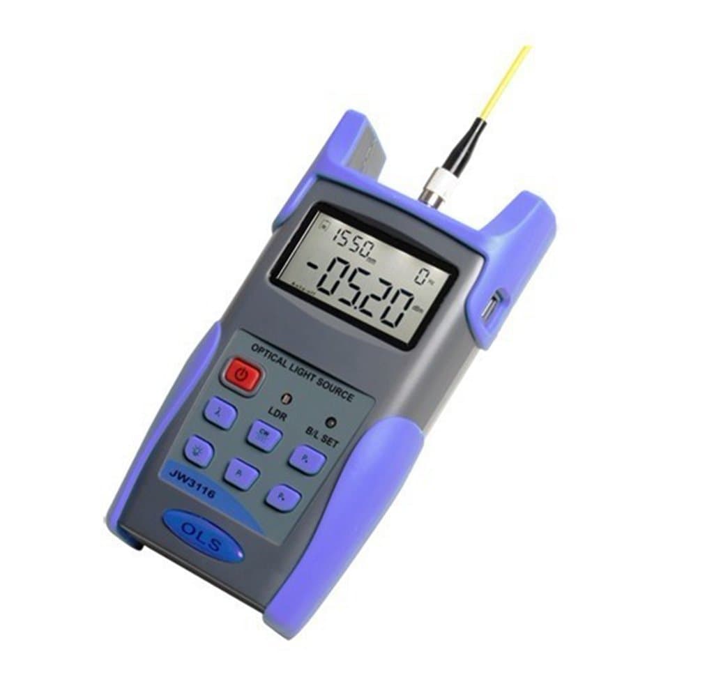 JW3116 Adjustable Optical Light Source Fiber Optic Tester Meter 1310/1550nm