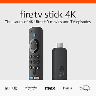 Amazon Fire TV Stick 4K streaming device, more than 1.8 million movies and TV episodes, supports Wi-Fi 6, watch free & live TVReducing CO2