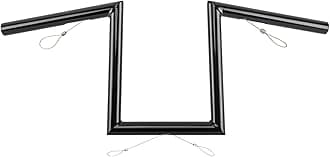 10" Rise Z-Bar Handlebar with Indents Compatible With Harley 07-later XL883L, XL883N, XL1200CX, XL1200L, XL1200N, XL1200NS, and XL1200XS models& '06-'17 FXDB and '96-'05 FXDWG models