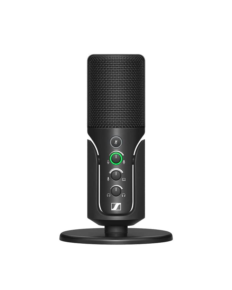 PROfile USB Microphone with Table Stand - Plug & Play Design, Perfect for Podcasting & Streaming, Cardioid Condenser Capsule, 1.2m USB-C Cable - Black (700065)