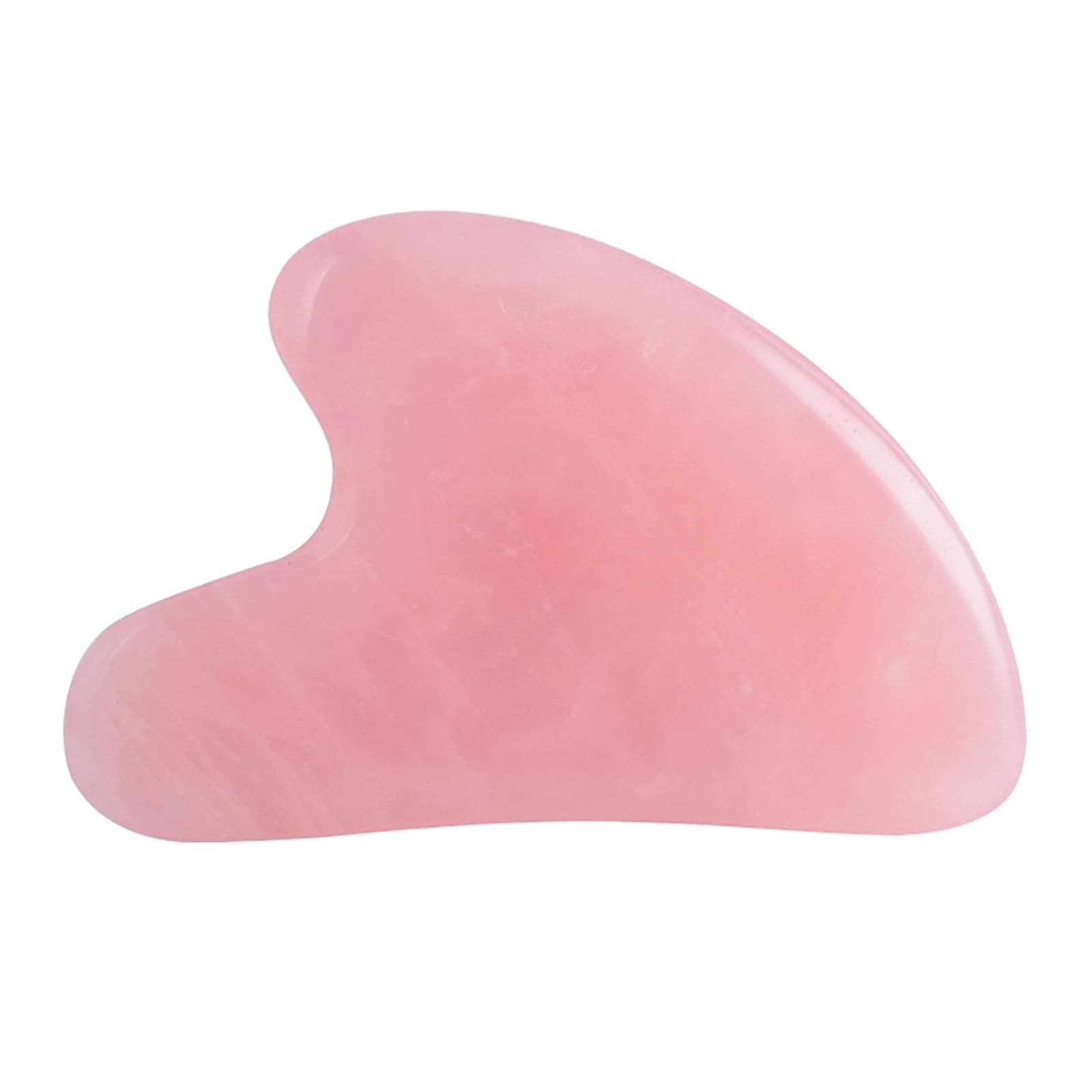 Gua Sha Jade Stone Gua Sha Massage Tool, Guasha Tool for Face and Body Skin Massage. Tools for SPA Acupuncture, Pink Stone for Body Face Neck and Eye, Skin Care Gift for Woman (Pink)