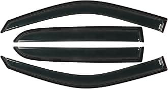 Window Visors Rain Guards Fit for 2009-2018 Dodge Ram 1500 Crew Cab, 2010-2024 Ram 2500/3500 Crew Cab & Mega Cab, 2019-2023 Ram 1500 Classic Crew Cab Only, Outside Mount Vent Deflectors