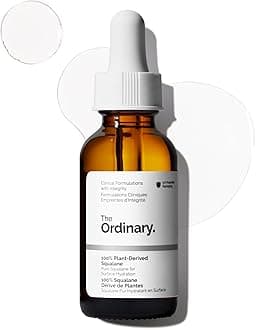 100% Plant-Derived Squalane, for Skin and Hair, Lightweight Hydration, and Moisture Barrier Support, 1 Fl Oz
