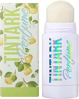 TINTARK Solid Perfume Stick, JASMINE & PEAR, Portable Perfumes for Women, Girl's Fragrances Travel Size, Lightly Scented, Vegan Natural & Safe Ingredients, Long Lasting (02 JASMINE & PEAR)