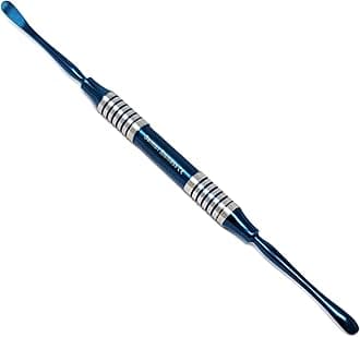 Professional Dental Periosteal Elevator, Stainless Steel with Blue Titanium Coated Tips (Freer)