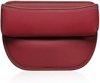 Car Seat Gap Storage Organizer for Mercedes Benz GLC 200 200d 220d 260 300 300d 300e 300de 400d Seat Side Gap Filler Leak Proof Storage Organizer Leather Console Side Pocket Storage Box,Red