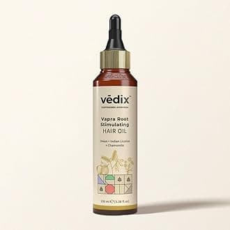 Vedix Vapra Root Stimulating Ayurvedic Hair Oil | Hair Growth Oil With Chamomile + Indian Licorice + Onion Hair Oil - Customized Anti Hair Fall Control Oil - 100ml