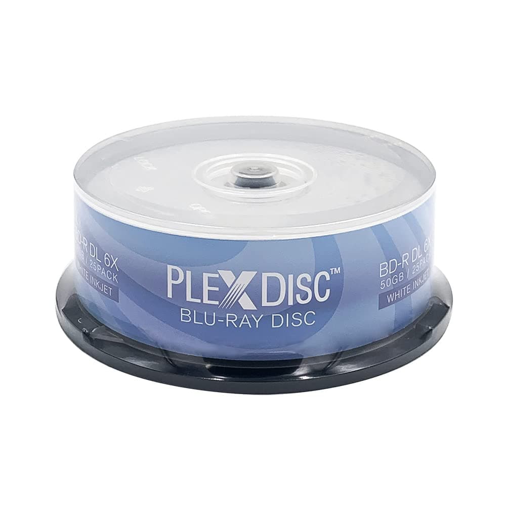 645-213 50 GB 6X Blu-ray Double Layer Recordable BD-R DL White Inkjet, 25-Disc Spindle