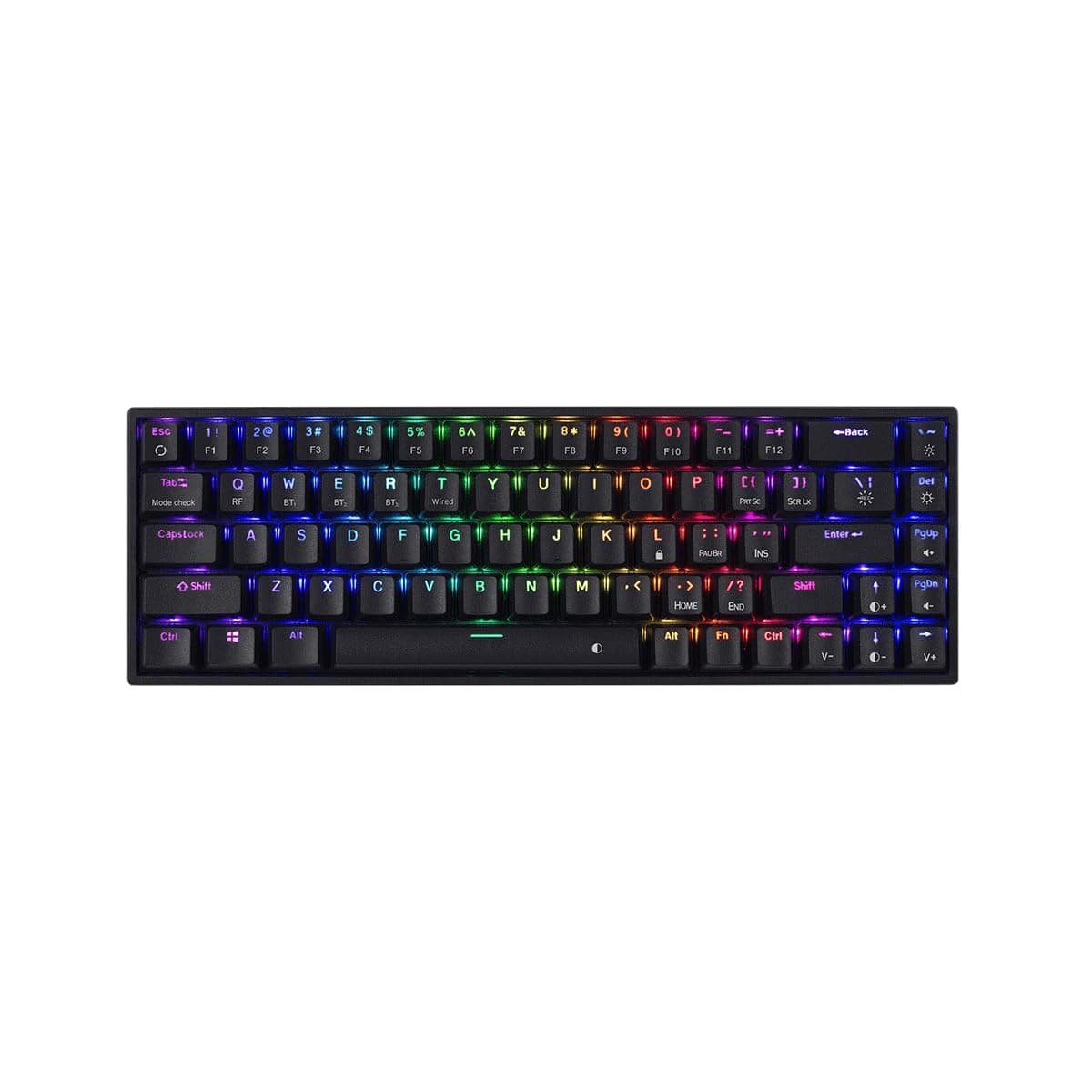 CB-GK-40 Artemis 3 Modes WiFi + Bluetooth + Wired Mechanical Keyboard with Outemu Blue Swappable Switches, Software Support, 1000Hz Polling Rate (Black)