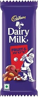 Dairy Milk Fruit And Nut Chocolate Bars, 75 Gm