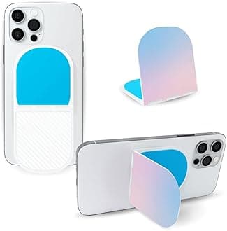 Flipstik New V2 - Foldable Adhesive Phone Mount - Stick Phone to Mirror, Window, Walls for Hands-Free Viewing, Selfies, or Videos - Tripod, & Kickstand - Featured in Shark Tank - Calm