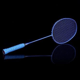 YUTR Graphite Single Badminton Racquet Professional Carbon Fiber Badminton Racket with Carrying Bag