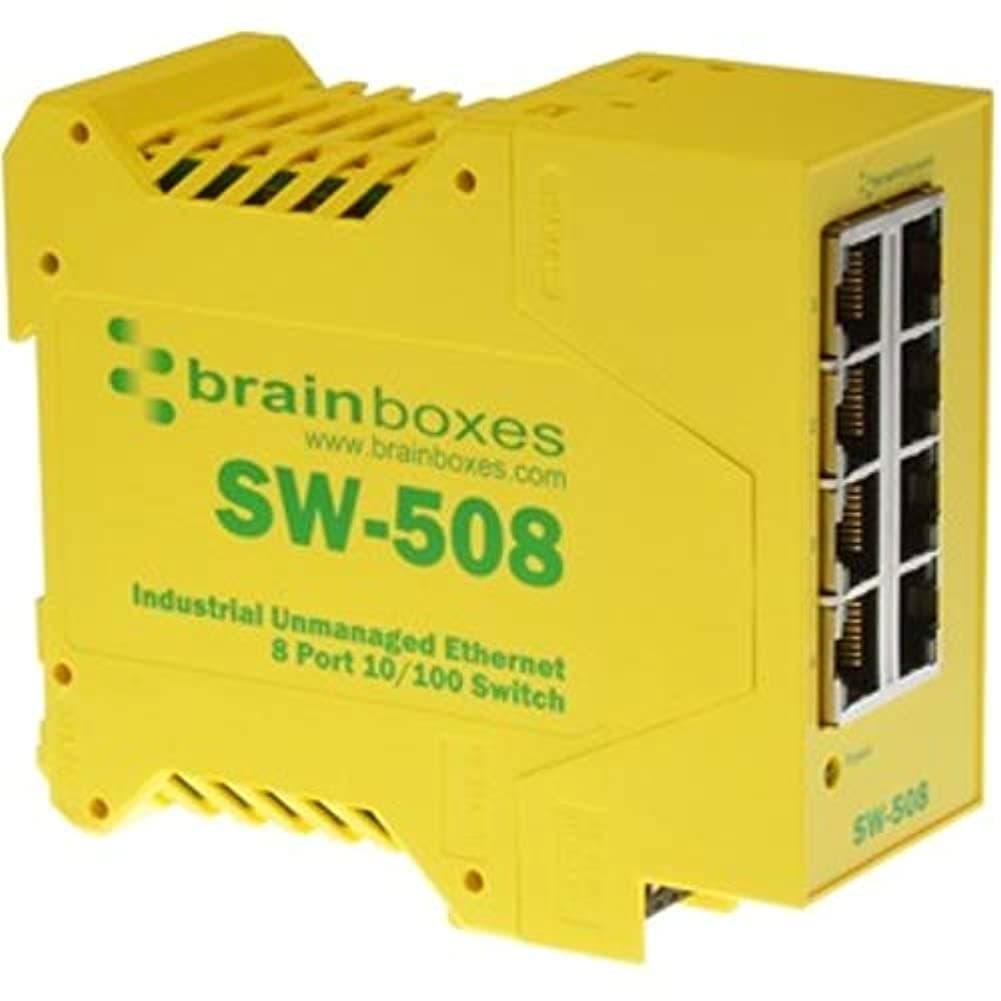 Brainboxes Industrial Unmanaged Ethernet Switch 8 Ports