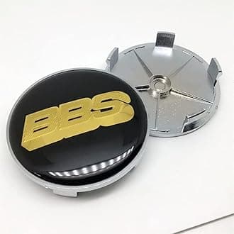4pcs Car Wheel Hub Center Caps Cover for BBS 68mm Wheel Metal Emblem Badge Logo Rims Center Cap Covers Exterior Decorations Accessories