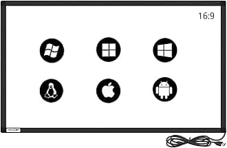 GreenTouch 75 Inch 10 Points Multi-Touch Infrared Touch Frame IR Touch Panel 75 Inches Infrared Touch Overlay USB Driver Free HID Compatible…