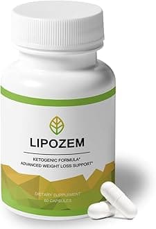 Lipozem Advanced BHB Formula Healthcare Supplement, Lypozem Natural Ingredients 60 Count.