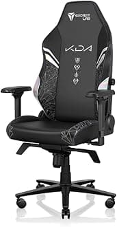 SecretlabTITAN Evo K/DA ALL OUT Gaming Chair - Reclining - Ergonomic & Comfortable Computer Chair with 4D Armrests - Magnetic Head Pillow & Lumbar Support - Small - Black - Leatherette