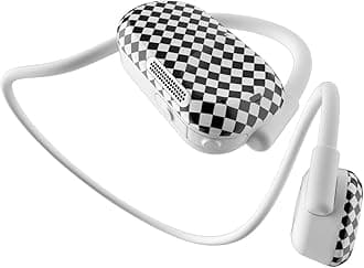 Air Open Ear Headphones - True Air Conduction Wireless Bluetooth Open Ear Earbuds with Dual Mic for iPhone/Android - Secured Long Wearing Comfort, Sports Sweat Resistant (BWHS152)